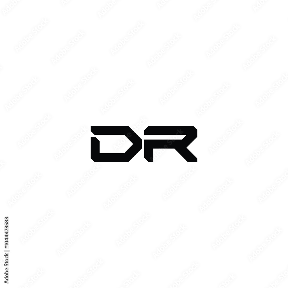 DR monogram logo design letter text name symbol monochrome logotype alphabet character simple logo DR monogram logo design letter text name symbol monochrome logotype alphabet character simple logo