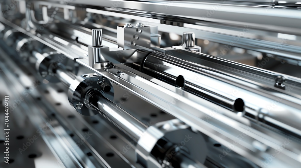 A bending machine with a detailed view of the bending process A bending machine with a detailed view of the bending process