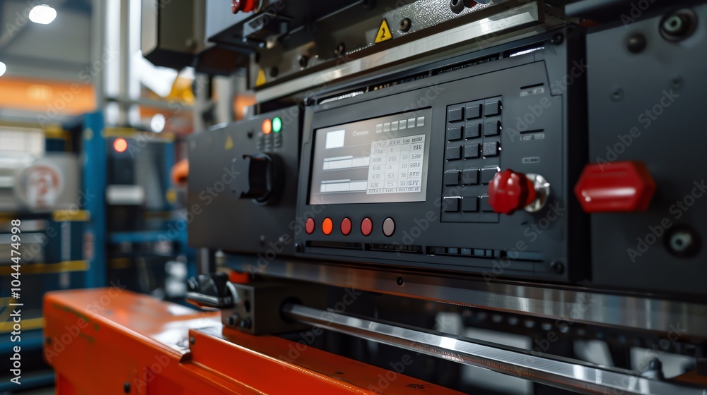 A bending machine with a digital readout of the bending angle A bending machine with a digital readout of the bending angle