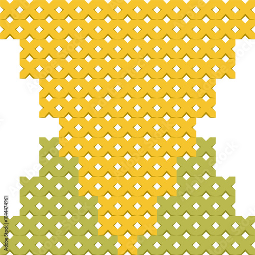 Cross Stitch Embroidery Cross Letter Alphabet Vector Element X