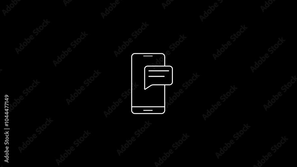 mobile phone coming text or OTP cone concept video mobile phone coming text or OTP cone concept video