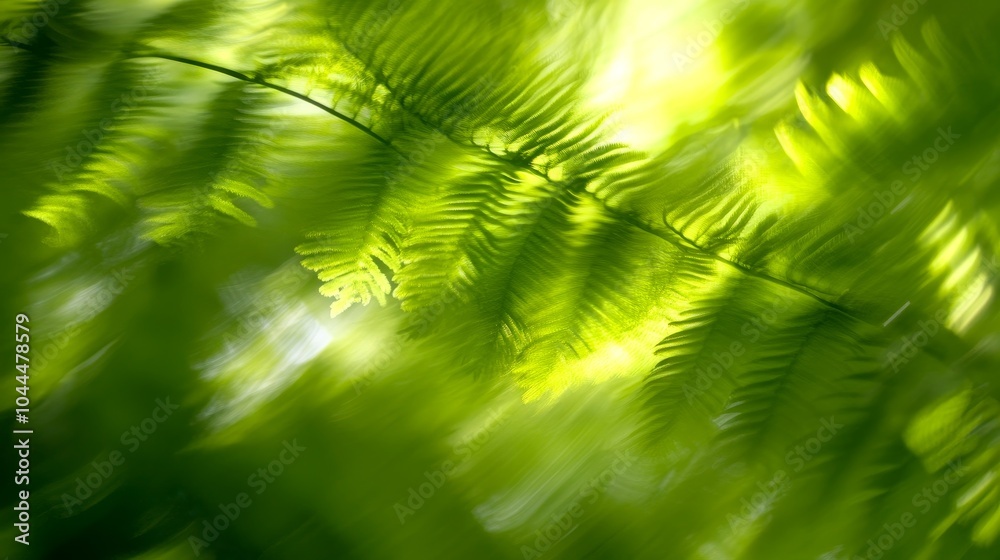 A soft-focus image of green fern leaves, creating a serene and natural atmosphere. A soft-focus image of green fern leaves, creating a serene and natural atmosphere.
