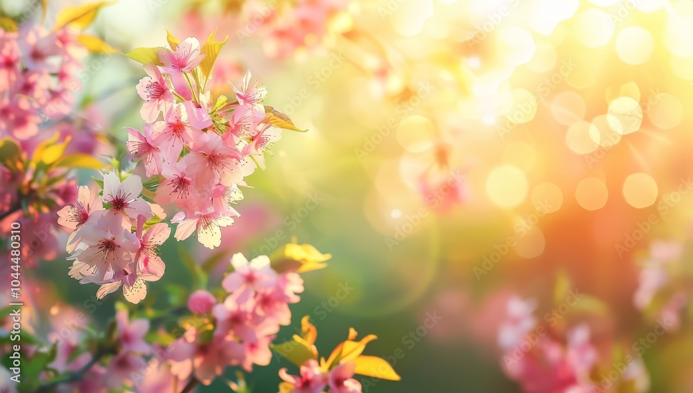 Blooming Cherry Blossoms in Springtime Blooming Cherry Blossoms in Springtime