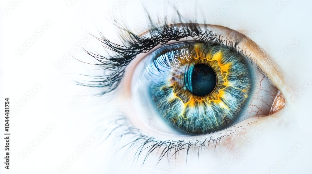close-up view of a futuristic iris scanner in action, close-up view of a futuristic iris scanner in action,