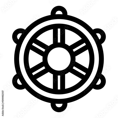 Ship's steering wheel
