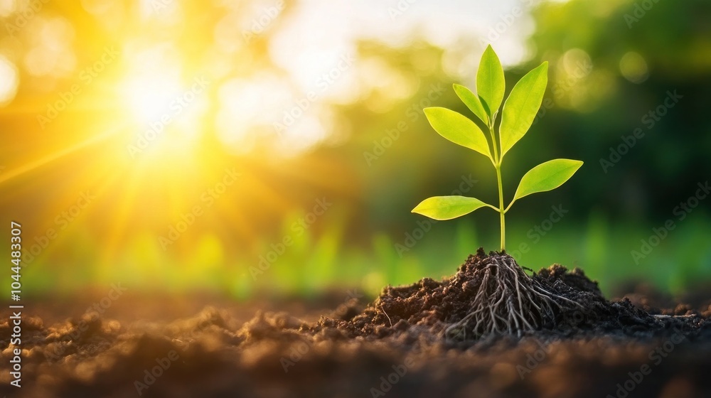 Roots growing in moist soil, dirt and roots. Roots growing in moist soil, dirt and roots.