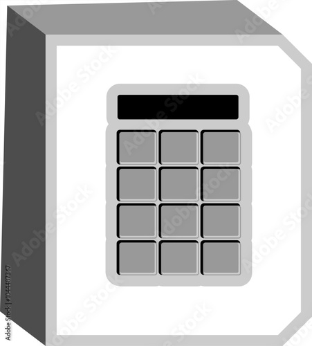 Calculator Letter Alphabet Vector Element D