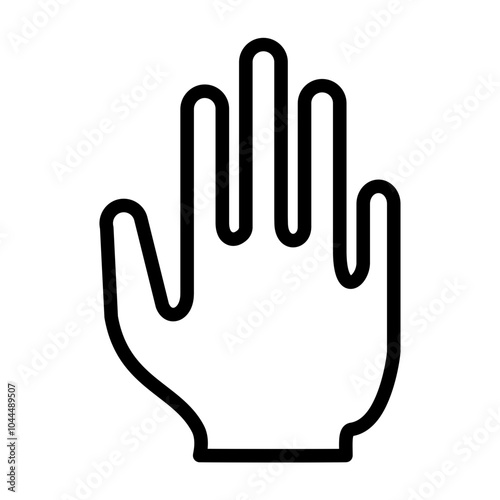 Hold Vector Line Icon Design