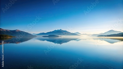 Scenic mountain lake surrounded by nature