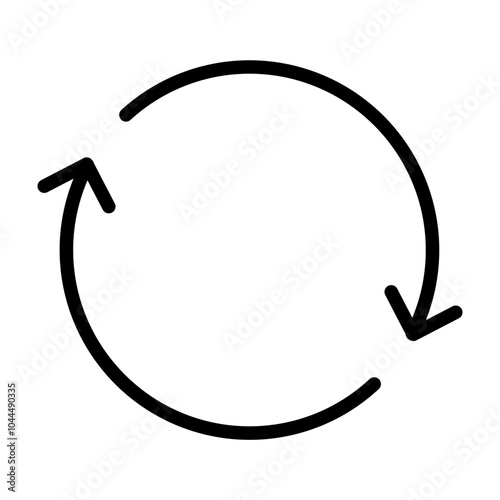 Refresh Vector Line Icon Design