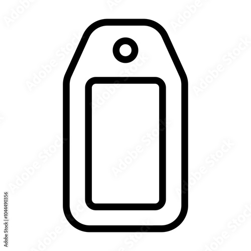 Tag Vector Line Icon Design