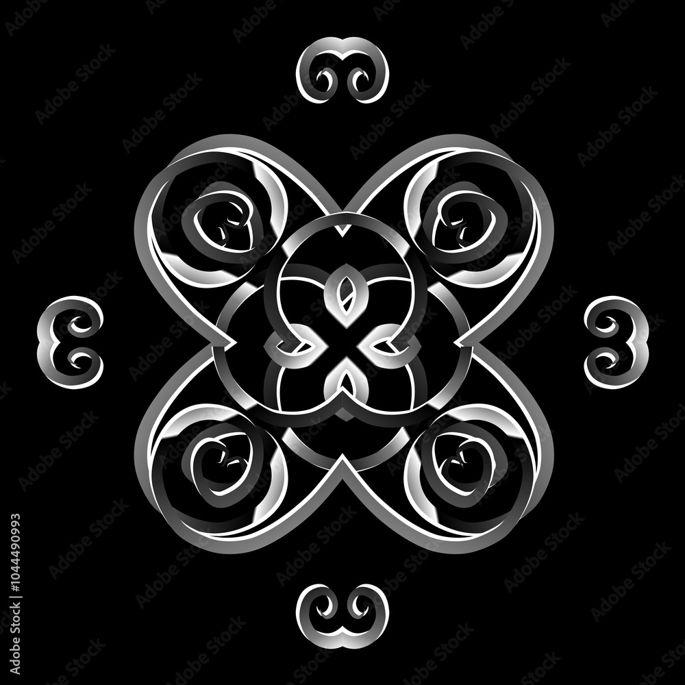 square pattern Traditional Indonesian batik for decorating tile designs, walls, floors and commercial textile products