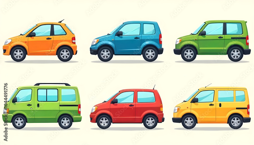 Fototapeta premium cartoon car transport race sport