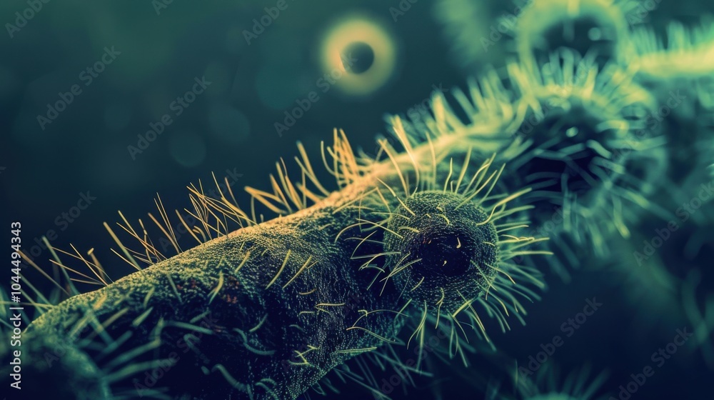 Ancient microbes under microscope reveal intricate cellular structures, showcasing their mysterious and ancient nature, ideal for scientific and educational content. Ancient microbes under microscope reveal intricate cellular structures, showcasing their mysterious and ancient nature, ideal for scientific and educational content.