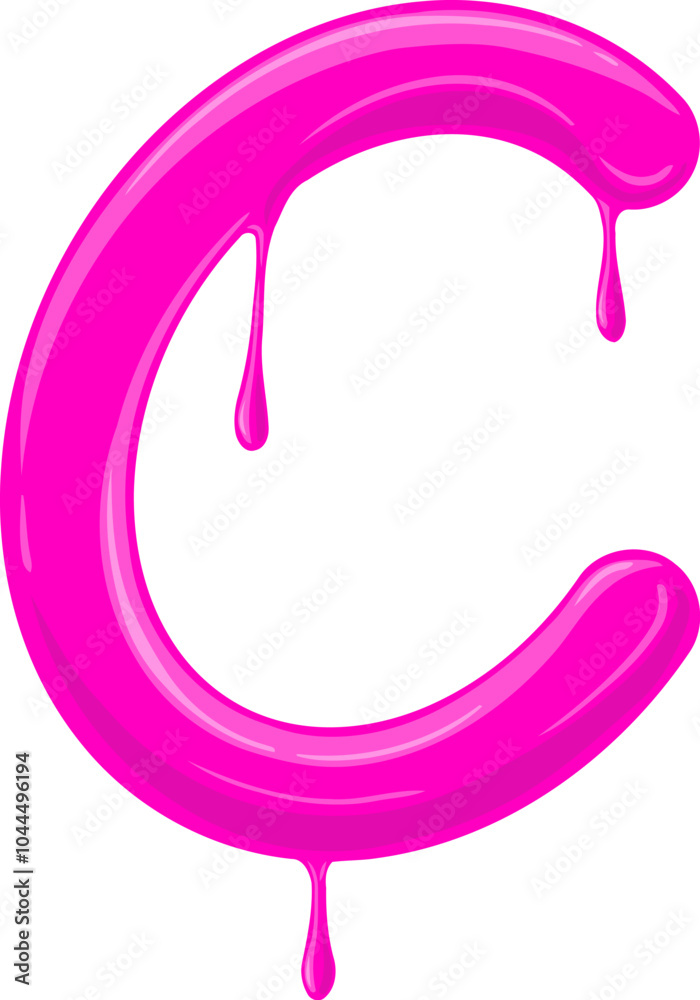 Melting Creamy Letter Alphabet Vector Element C Melting Creamy Letter Alphabet Vector Element C