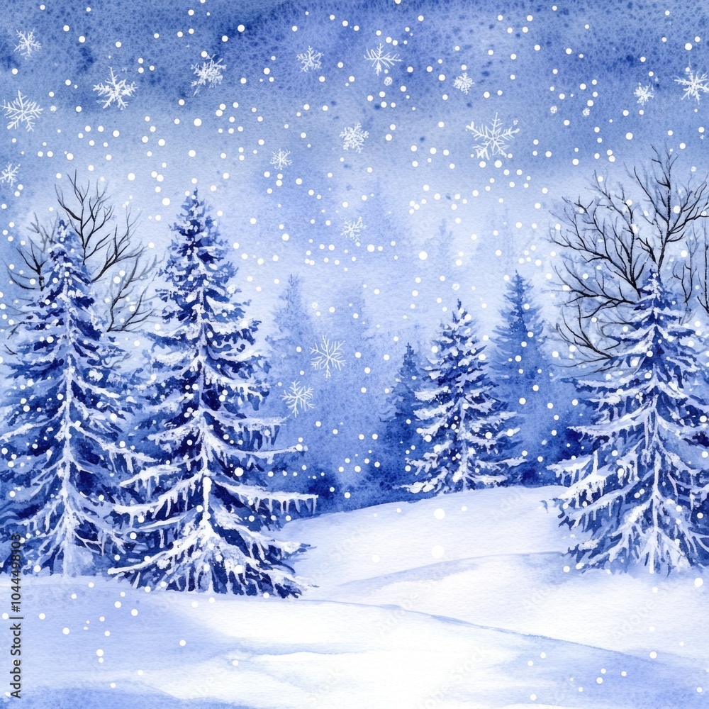 Snowy Trees Landscape Snowy Trees Landscape