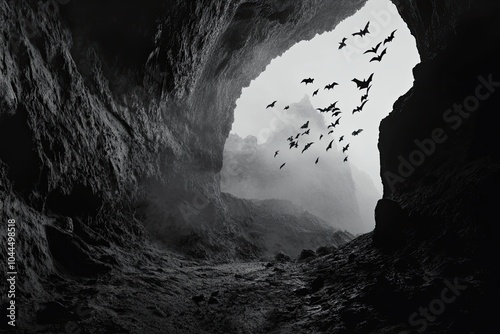 Bats in cave
