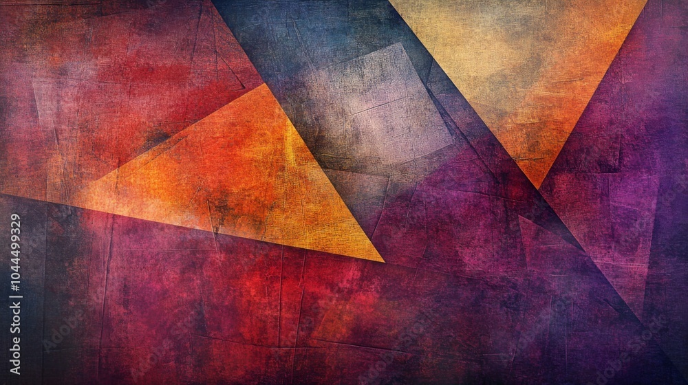 Fototapeta premium Abstract Textured Background with Colorful Shapes