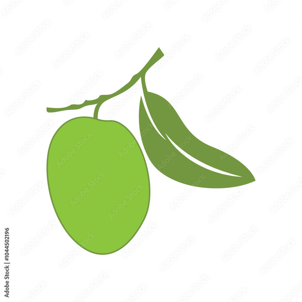 Mango fruit icon logo design Mango fruit icon logo design