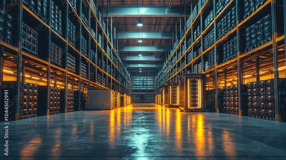 Massive Industrial Warehouse with Battery Storage Massive Industrial Warehouse with Battery Storage