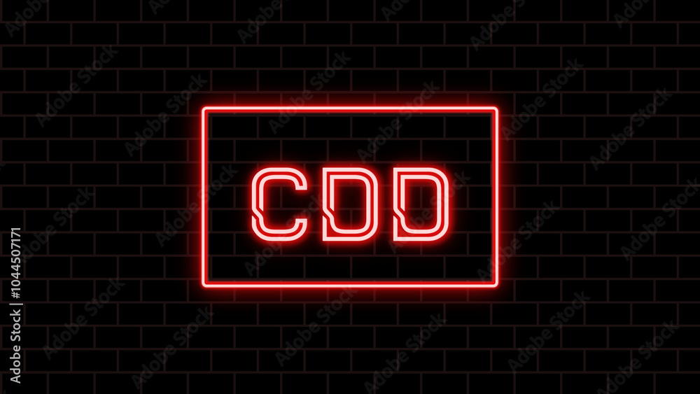 CDD のネオン文字