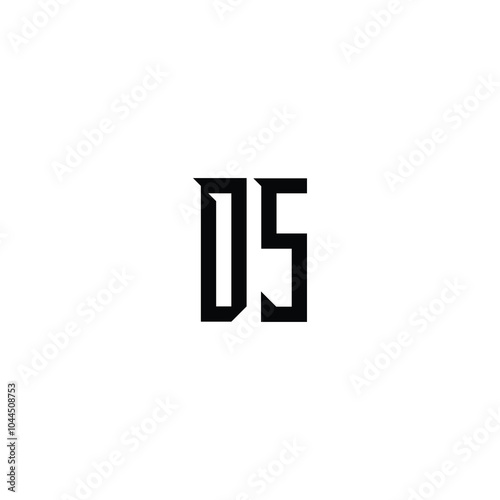 DS monogram logo design letter text name symbol monochrome logotype alphabet character simple logo