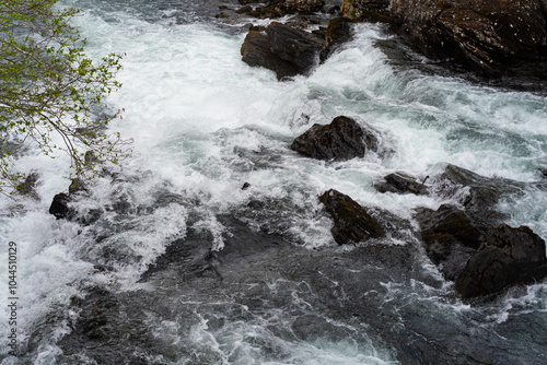 Olden - Norway - May 17 - 2023 - River and mountains