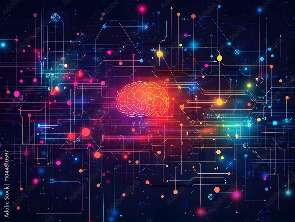 Obraz premium Intelligence and Data Science with Neural Network and Complex Information Flow