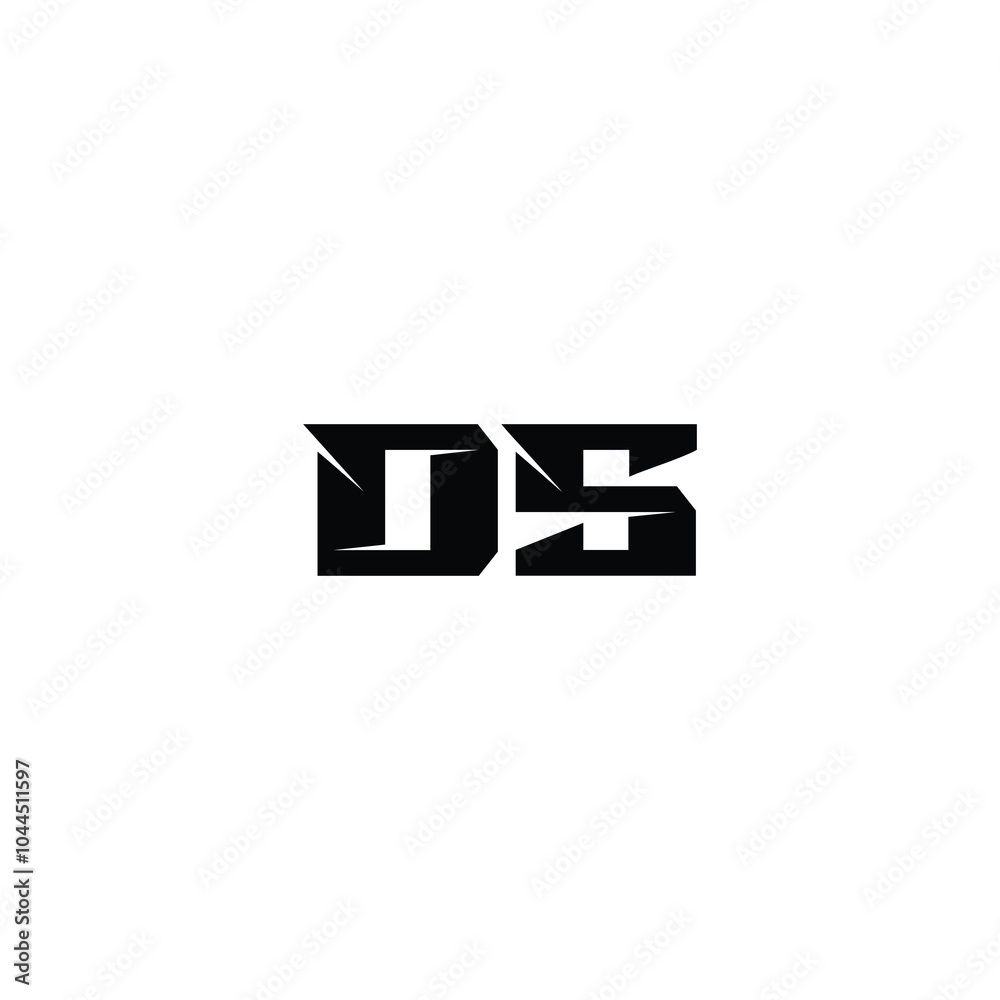 DS monogram logo design letter text name symbol monochrome logotype alphabet character simple logo DS monogram logo design letter text name symbol monochrome logotype alphabet character simple logo