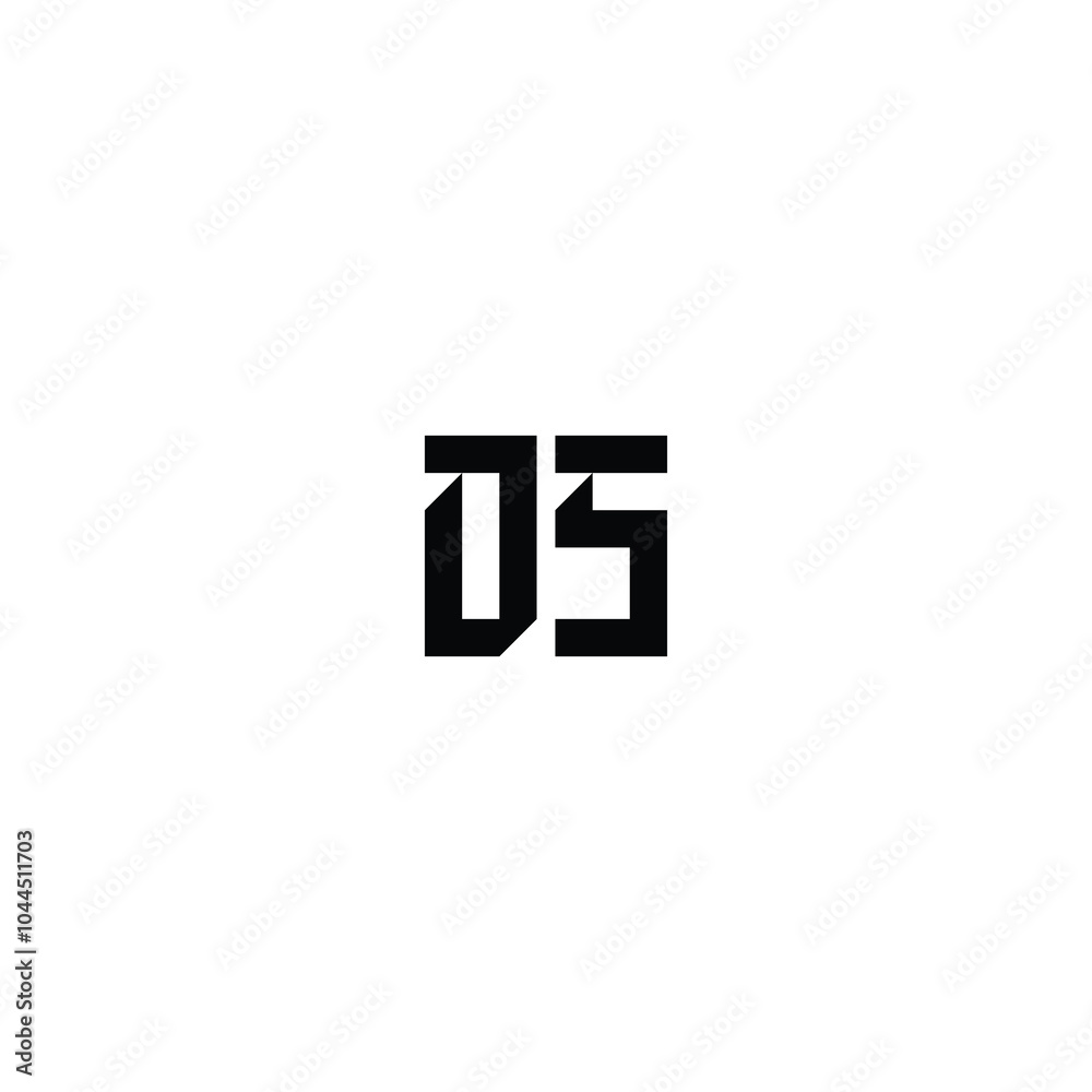 DS monogram logo design letter text name symbol monochrome logotype alphabet character simple logo DS monogram logo design letter text name symbol monochrome logotype alphabet character simple logo