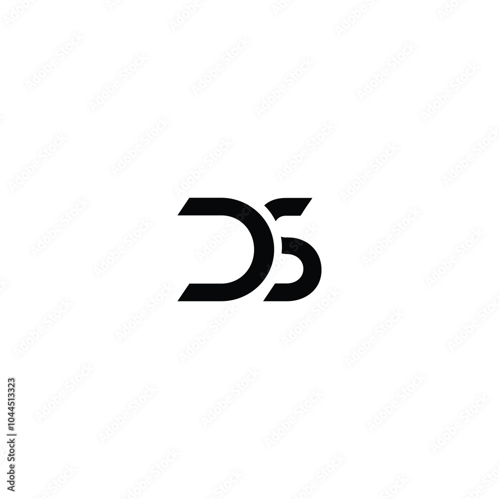 DS monogram logo design letter text name symbol monochrome logotype alphabet character simple logo DS monogram logo design letter text name symbol monochrome logotype alphabet character simple logo