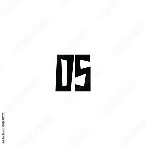 DS monogram logo design letter text name symbol monochrome logotype alphabet character simple logo