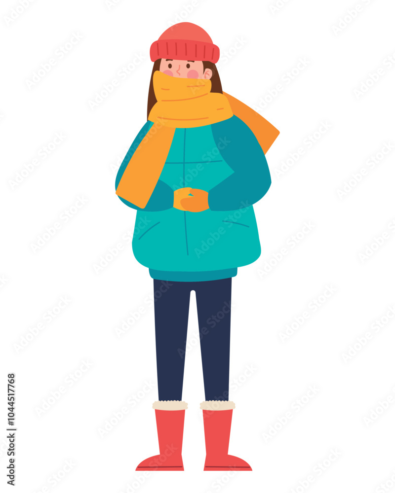 woman wearing fashion winter clothes woman wearing fashion winter clothes