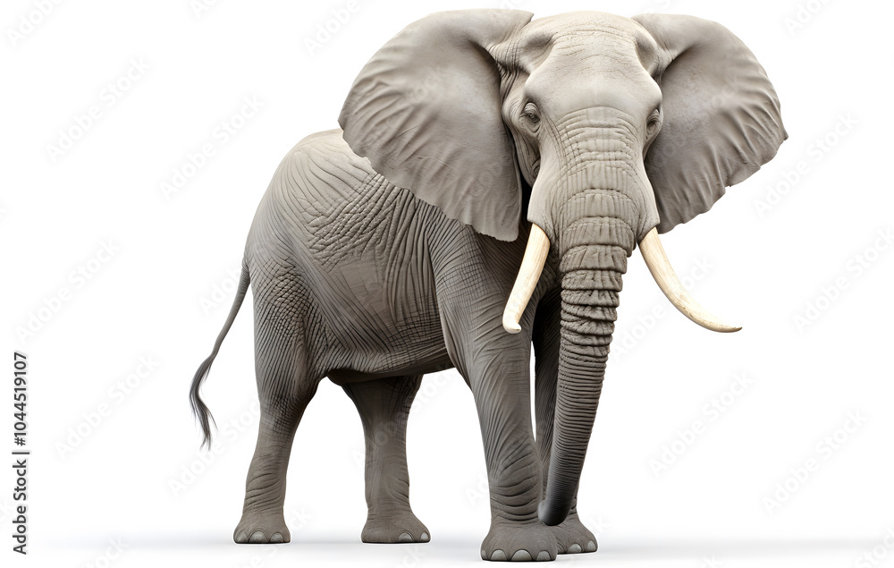Obraz premium Elephant, graceful animal, wild animal, intelligent