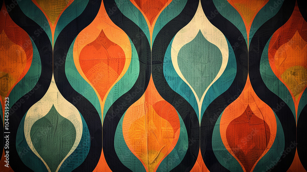 retro pattern on paper retro pattern on paper