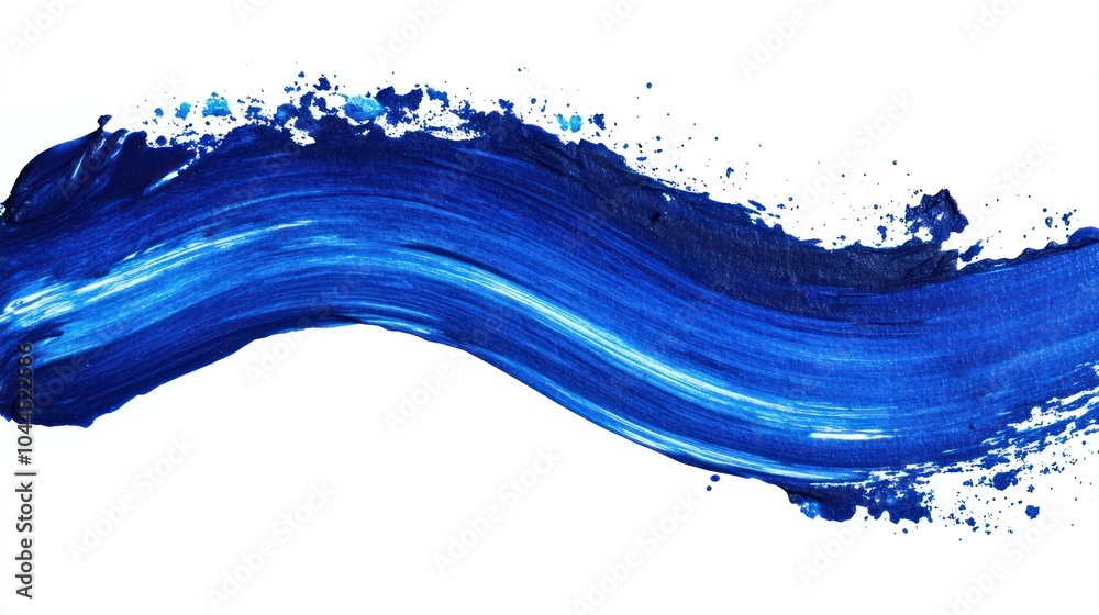 A vibrant blue paint stroke on a white background, showcasing artistic expression and creativity. A vibrant blue paint stroke on a white background, showcasing artistic expression and creativity.