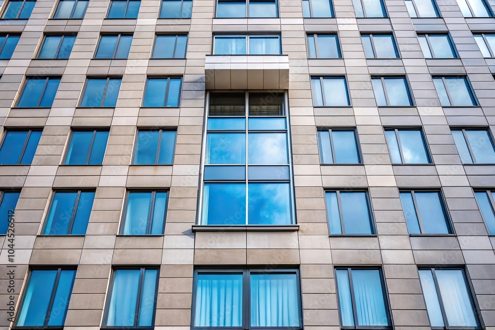 seamless texture of a window facade on building seamless texture of a window facade on building