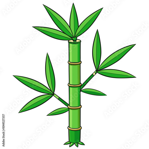 bamboo and leaves