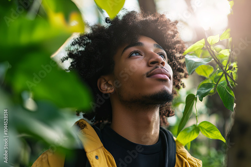 Gen Z individual exploring sustainability and eco-friendly products