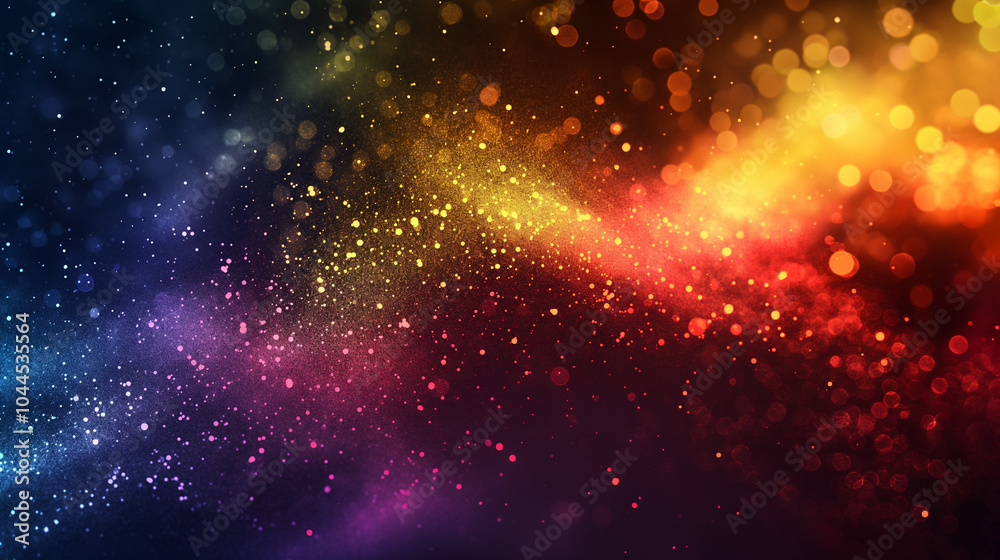 Abstract Colorful Bokeh Background With Glitter Abstract Colorful Bokeh Background With Glitter