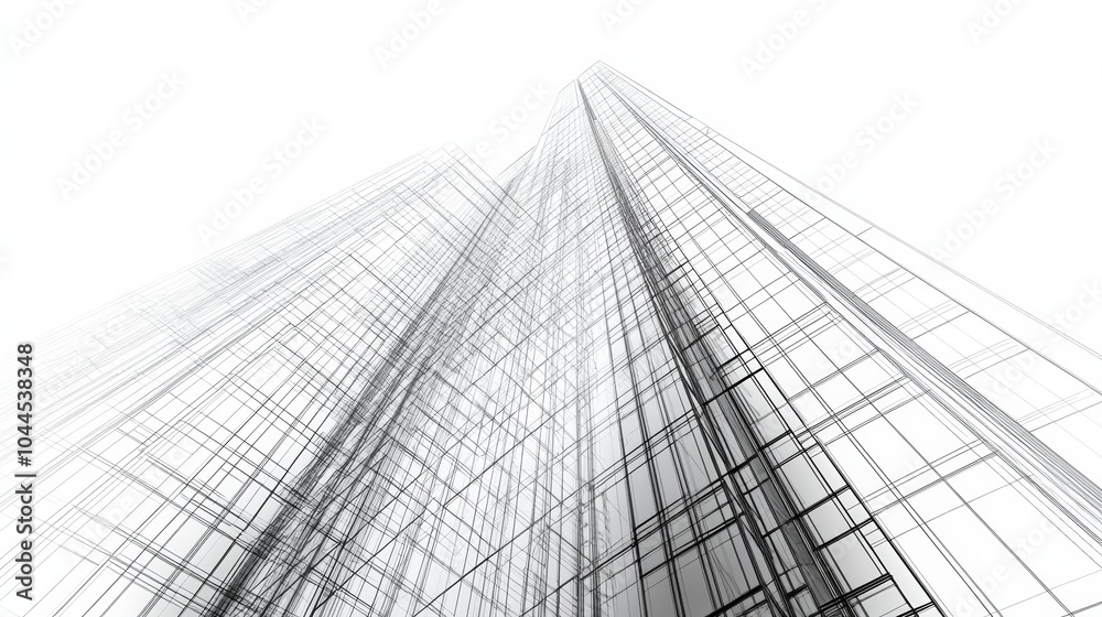 Detailed architectural drawings of skyscrapers, showing the intricate design and planning that goes into modern high-rise buildings. Detailed architectural drawings of skyscrapers, showing the intricate design and planning that goes into modern high-rise buildings.