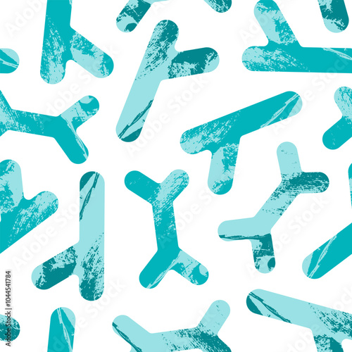 Bifidobacterium. Probiotics. Lactic acid bacteria. Good bacteria and microorganisms for gut and intestinal flora health. Microbiome. Vector medical seamless pattern