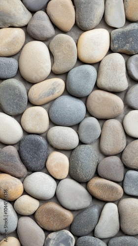 various round pebbles in different colors background