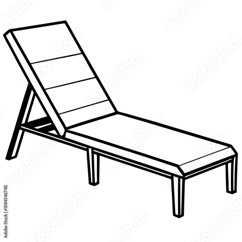 Lounge Chair line art
