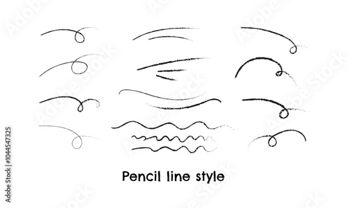 鉛筆ライン【Pencil line style/Various lines】