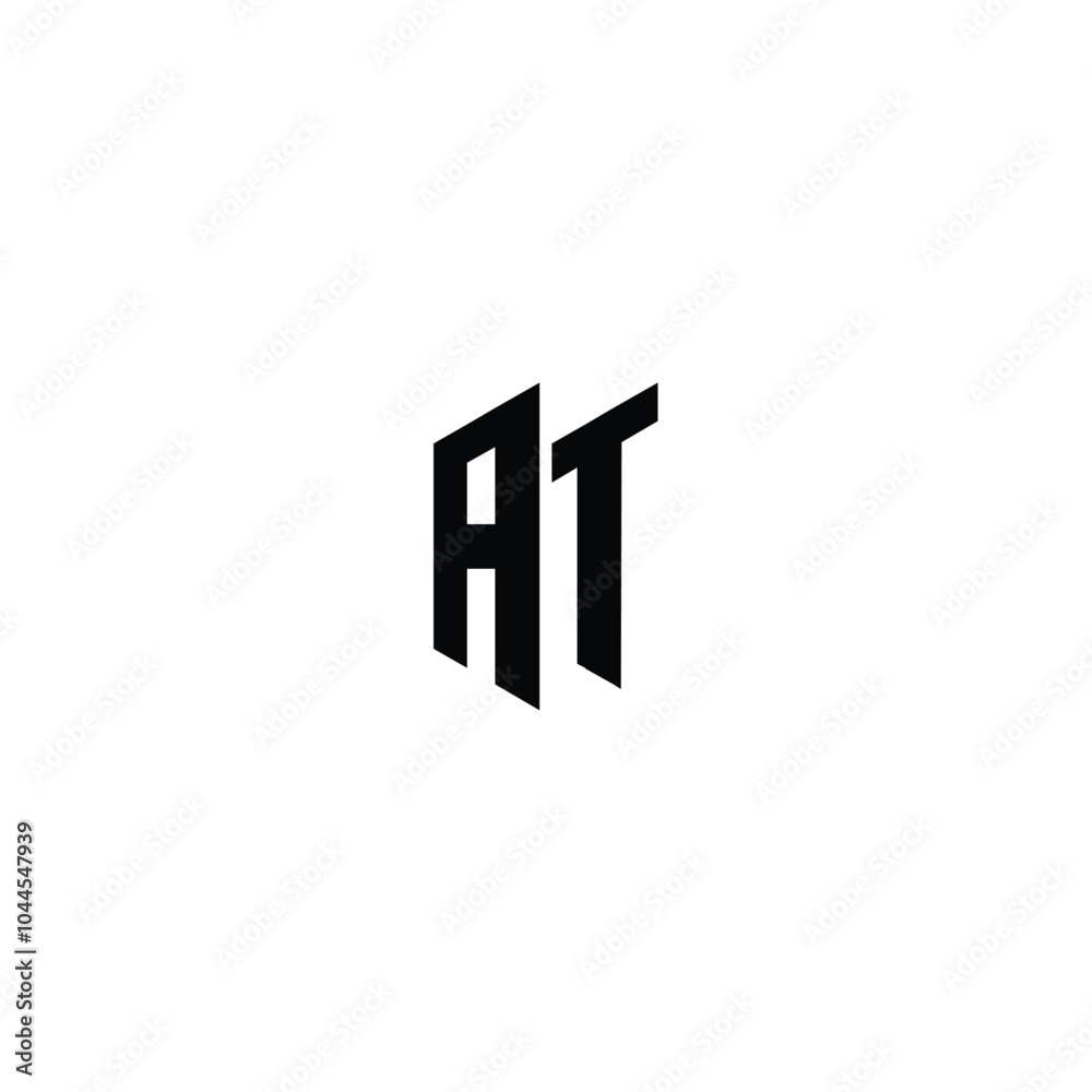 AT monogram logo design letter text name symbol monochrome logotype alphabet character simple logo AT monogram logo design letter text name symbol monochrome logotype alphabet character simple logo
