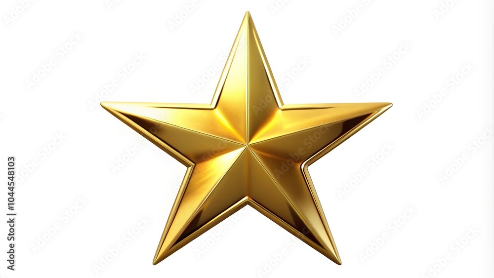 Shiny gold star isolated on white background silhouette Shiny gold star isolated on white background silhouette