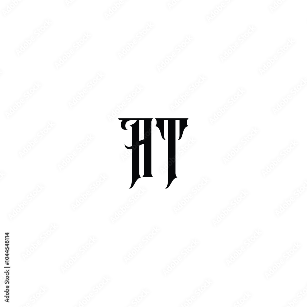 AT monogram logo design letter text name symbol monochrome logotype alphabet character simple logo AT monogram logo design letter text name symbol monochrome logotype alphabet character simple logo