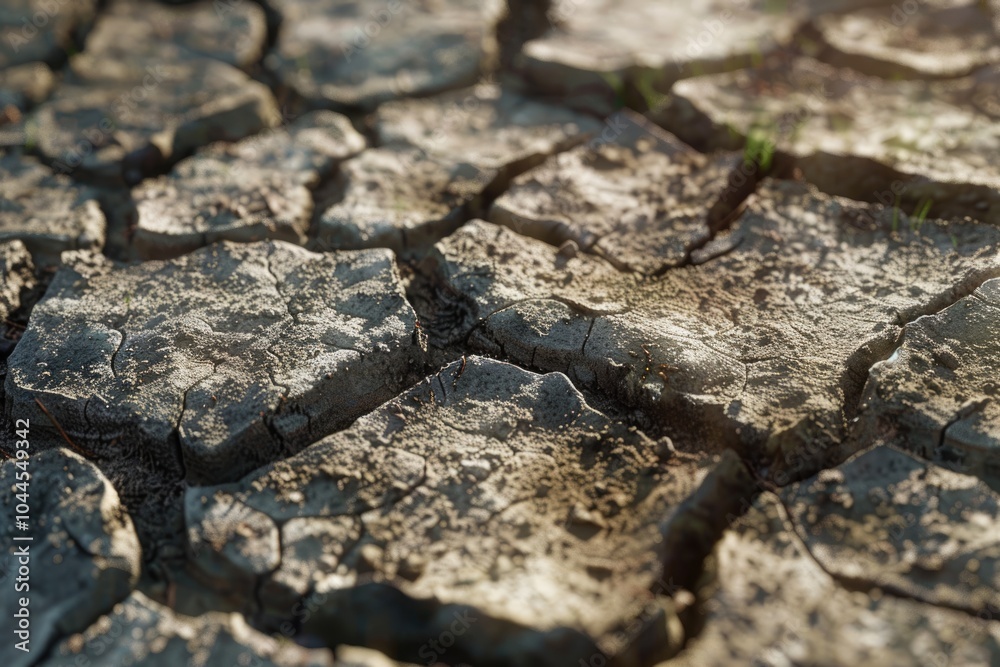 Fototapeta premium cracked earth dry cracked earth