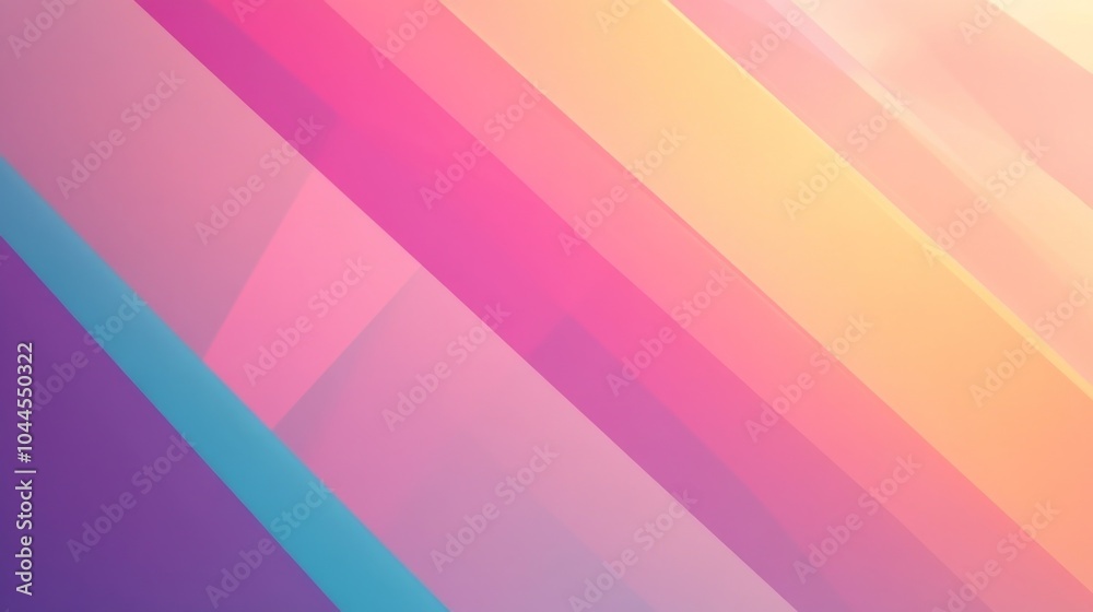 Obraz premium Soft Geometric Patterns with Gentle Lighting Effects